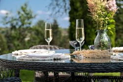 "Эспрессо–150 S" обеденная группа плетеная, цвет графит