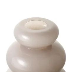 Ваза riverstone, 20 см, жемчужно-серая