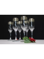 Бокалы для шампанского 6 штук "Геометрия"
