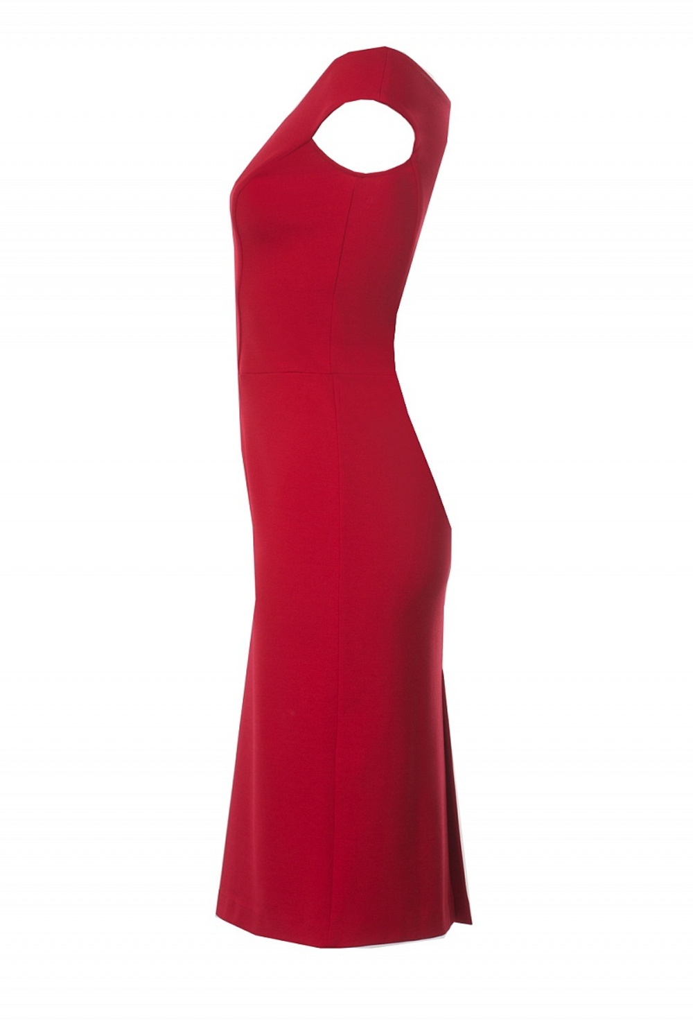 Платье футляр красное 40-17SS