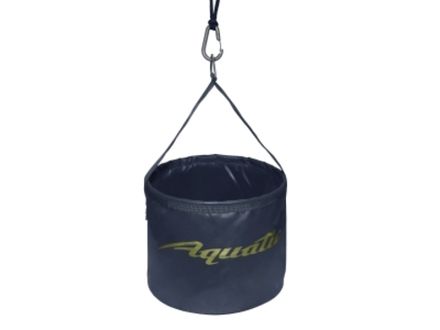 Ведро В-08С для замешивания корма герметичное, с шнуром на карабине (цвет: синий)