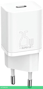 Сетевое зарядное устройство Baseus Super Si 25W EU White (CCSP020102)