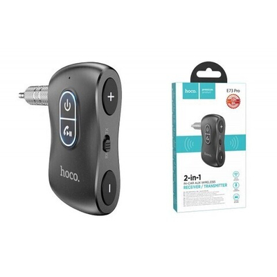FM-трансмиттер + ресивер 2 в 1 Hoco E73 Pro, 013267 Черный