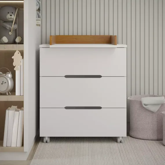 Комод Anniken Ecco Белый/бук