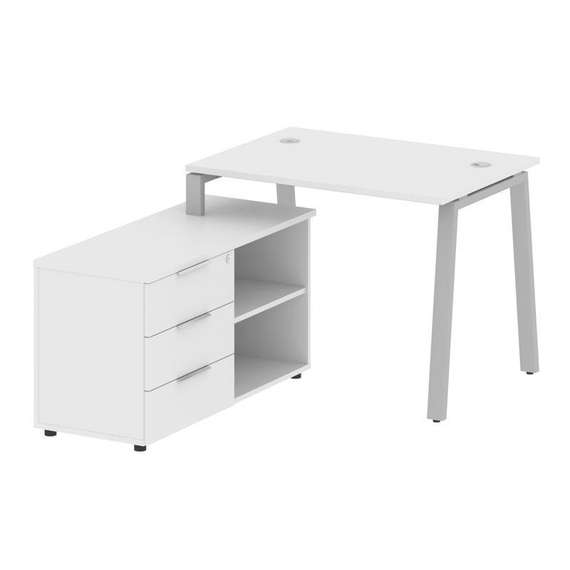 Метал Систем Рабочая станция с тумбой на А-образном м/к БА.РС-СТС-2.1 (L)