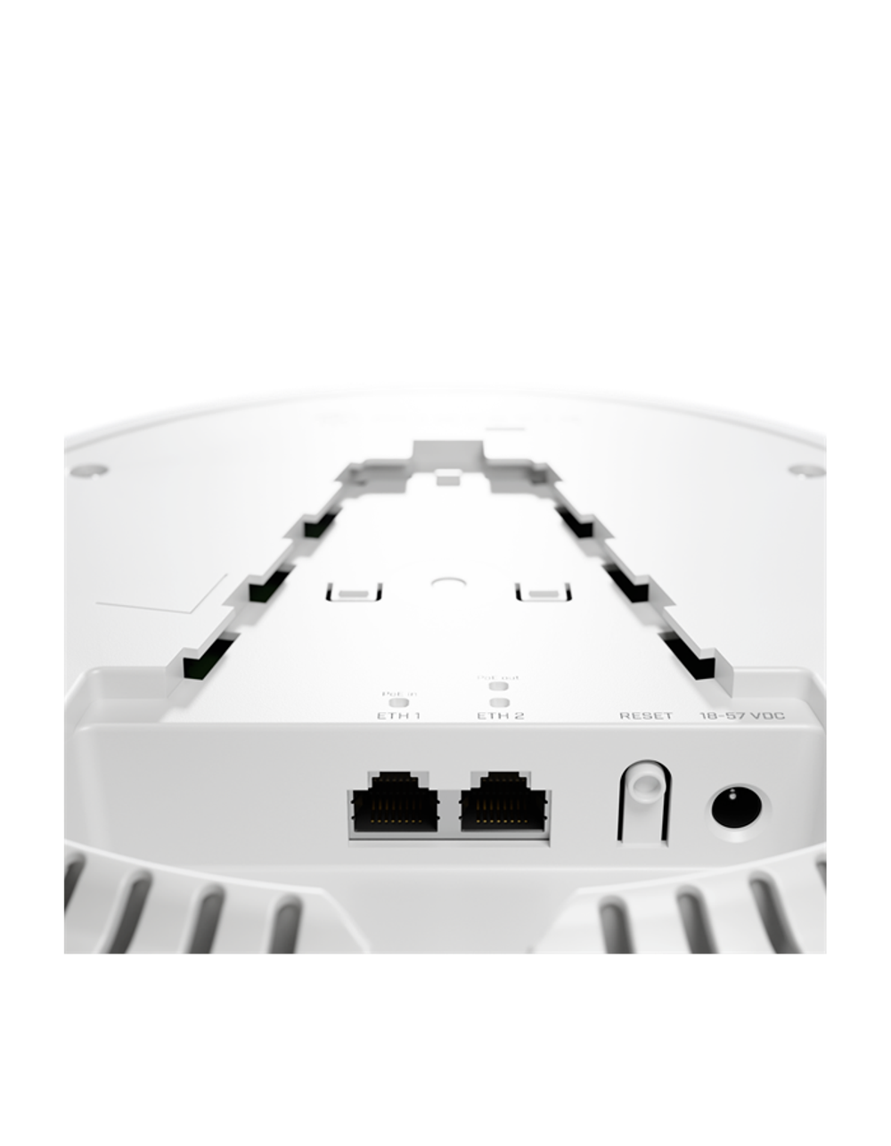 Точка доступа MikroTik RouterBOARD cAPGi-5HaxD2HaxD, cAP ax 802.11a/b/g/n/ac/ax, 2x Gigabit Ethernet with PoE IN and Out support, Power supply via DC jack and PoE 18 - 57V DC, 802.3af/at