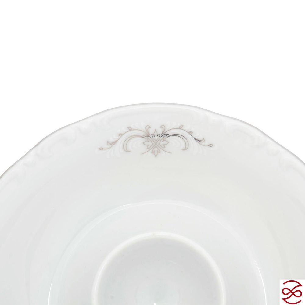 Подставка под яйцо Thun Констанция Серый орнамент Отводка платина 15см