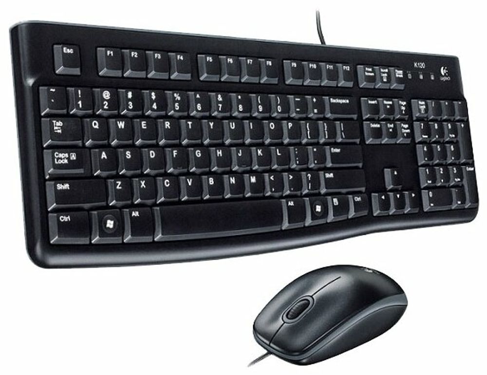 Комплект клавиатура и мышь Logitech MK120 Desktop Black USB (920-002561)