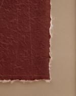 Картина Durkan бордового цвета на переработанной бумаге 30 x 40 см