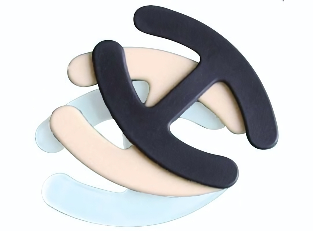 Набор из 3 пластиковых соединителей для бретелей разного цвета (Цвет: разноцветный)