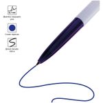 Ручка шариковая автоматическая OfficeSpace синяя, 0,7мм, цветной корпус