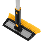 Щетка-сметка для снега со скребком, телескоп, поворотная голова, водосгон, 900-1200 мм Denzel