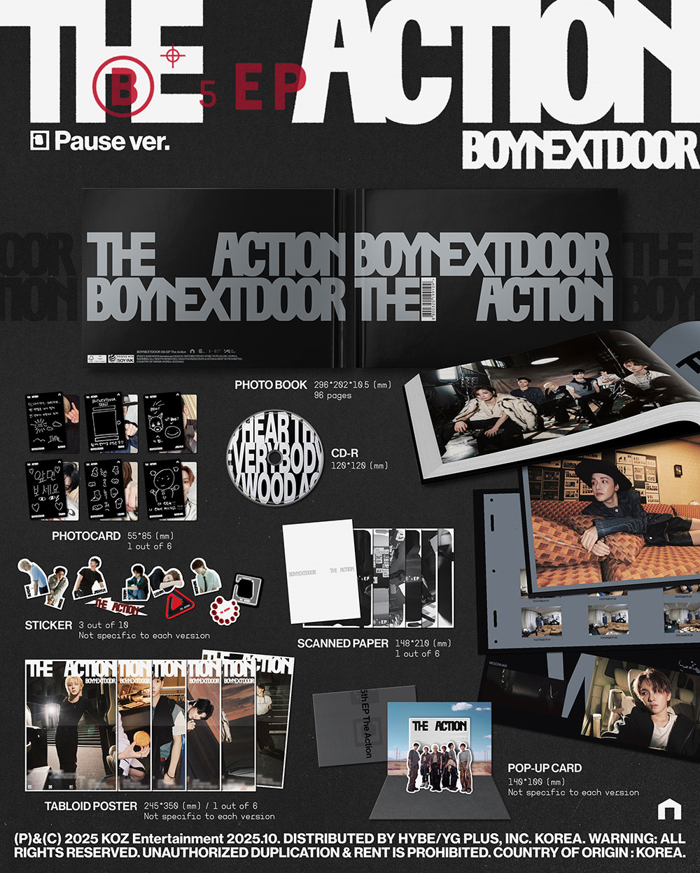 Альбом BOYNEXTDOOR - 5th EP The Action