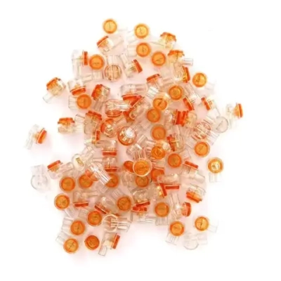 Соединитель проводов 200шт с гидрофобным заполнителем, клемма соединительная, клеммы для проводов 0,4-0,9 мм, скотч-лок К2