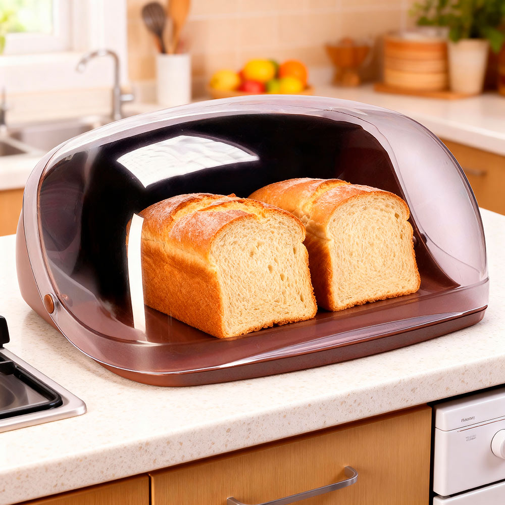 Хлебница IDEA большая, цвет коричневый