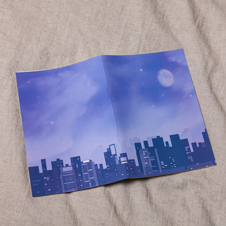 Скетчбук "Огни многоэтажек" 🎨