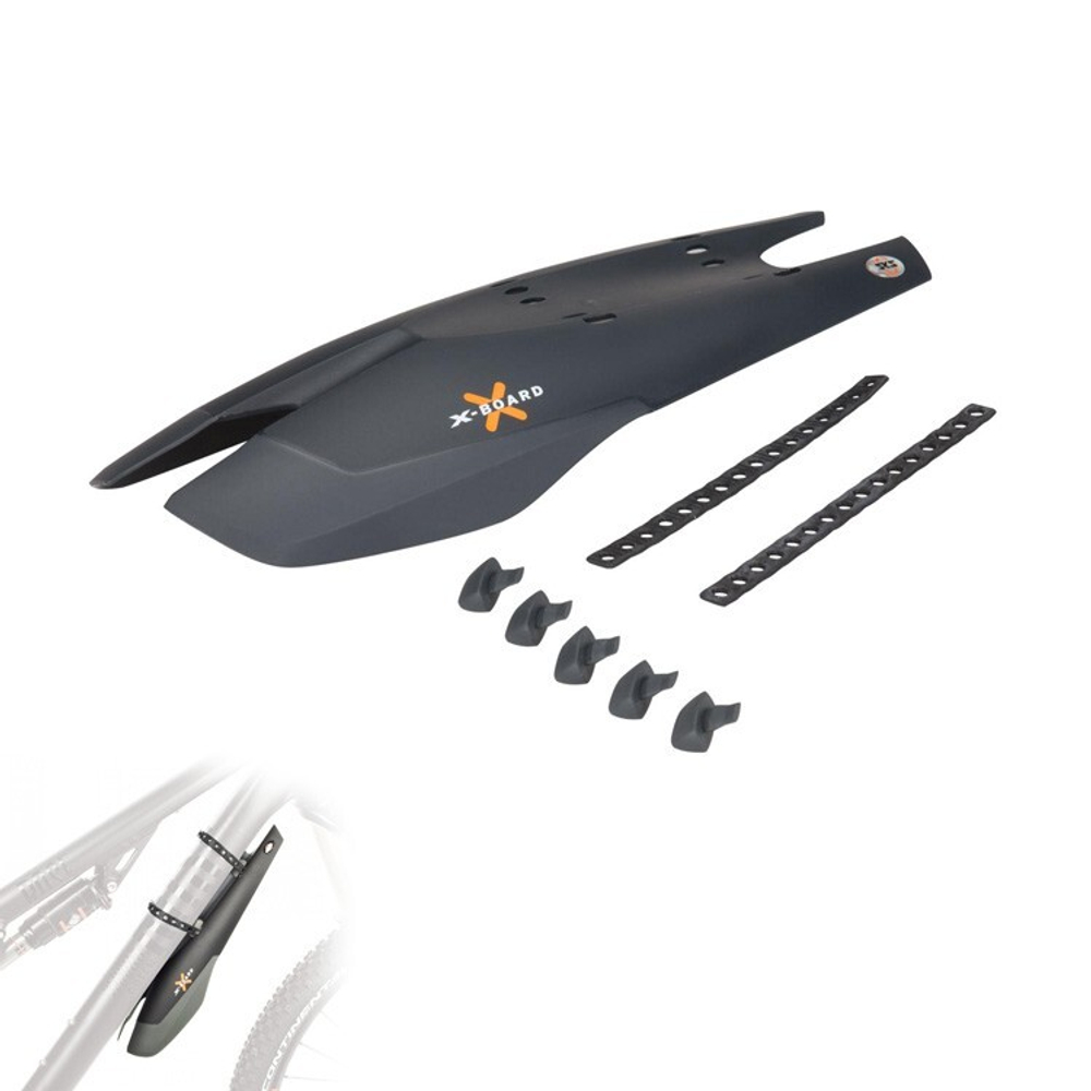 Крыло переднее SKS X-BOARD ONESIZE под раму, черное