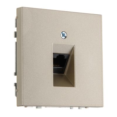 Компьютерная розетка RJ 45 LIREGUS MODERN IKL-001-01.M/СH шампань