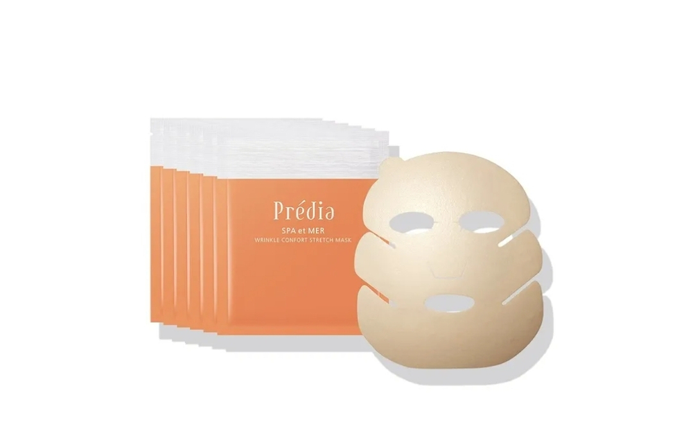 KOSÉ Predia SPA et MER Wrinkle Confort Stretch Mask Антивозрастная маска для лица, 6 шт