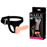Женский страпон 15см на черных трусиках Baile Passionate Harness Strap-on BW-022018