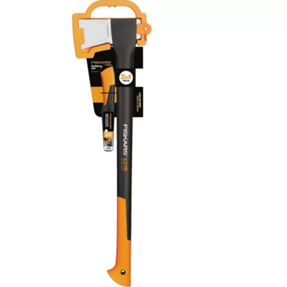 Топор-колун Fiskars х21 + универсальный нож-точилка