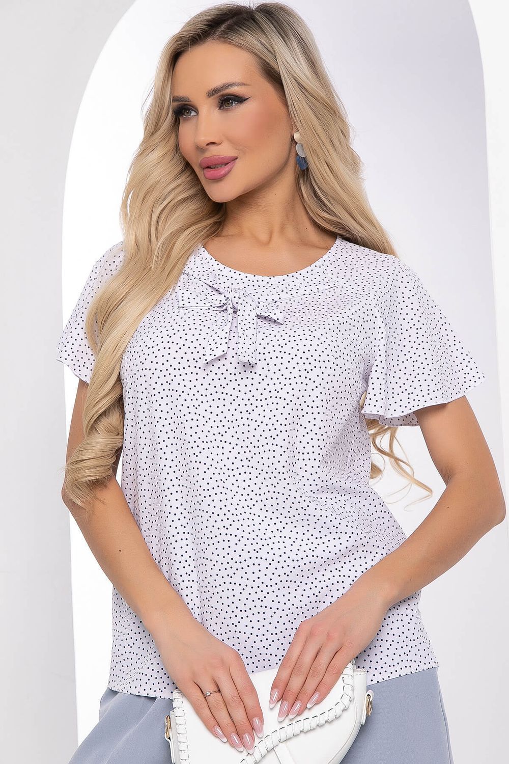 Блуза "Сицилия" (вайт) Б8064 LT Collection (Акция)