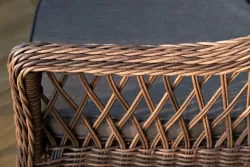 "Дольче" обеденная группа из искусственного ротанга, цвет коричневый