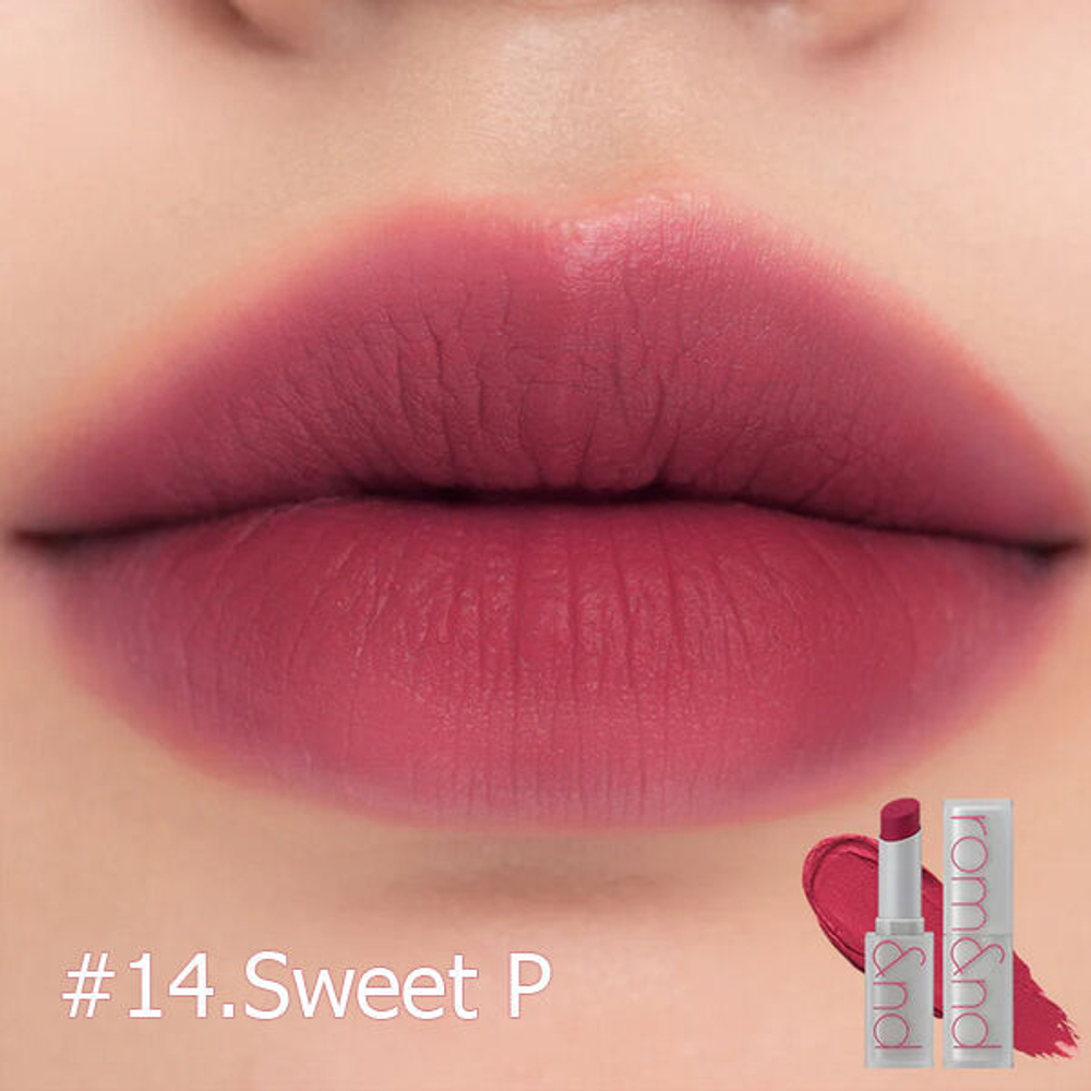 Лёгкая матовая помада для губ Rom&nd Zero Matte Lipstick #14.Sweet P, 3гр