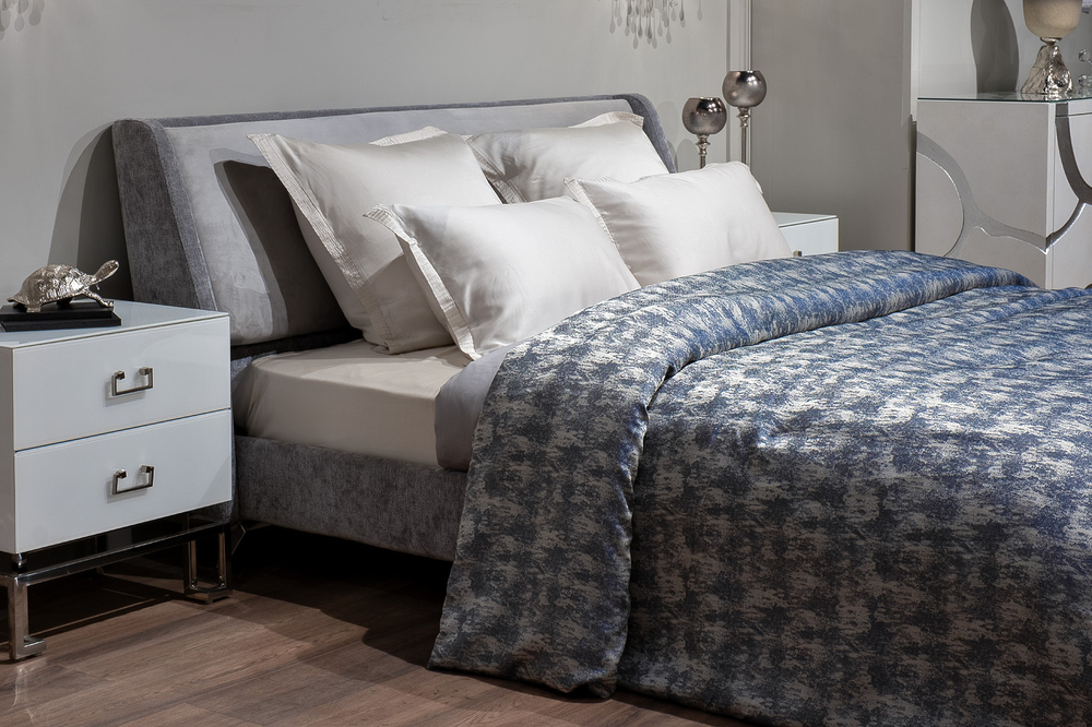 Покрывало 260x260 Garda Decor Houston синее