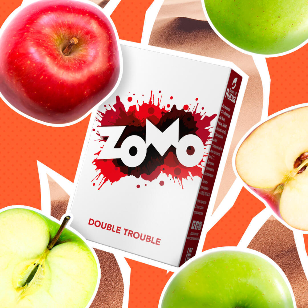 Zomo - Double Trouble (Двойное Яблоко) 50гр.