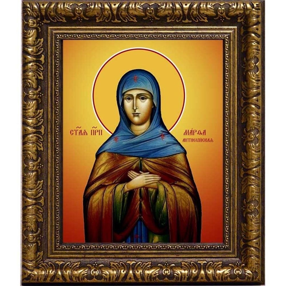 Марфа Антиохийская (Едесская) преподобная. Икона на холсте.