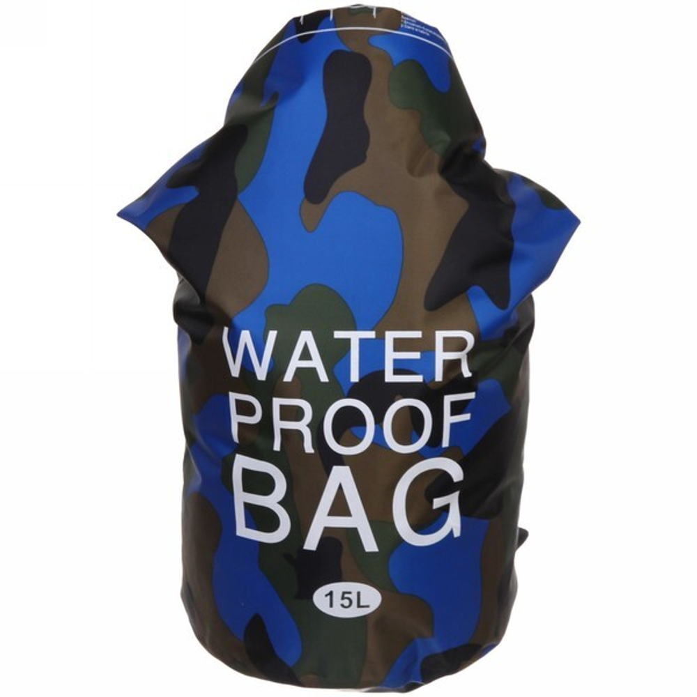 Гермомешок 15л армированный камуфляж, ПВХ