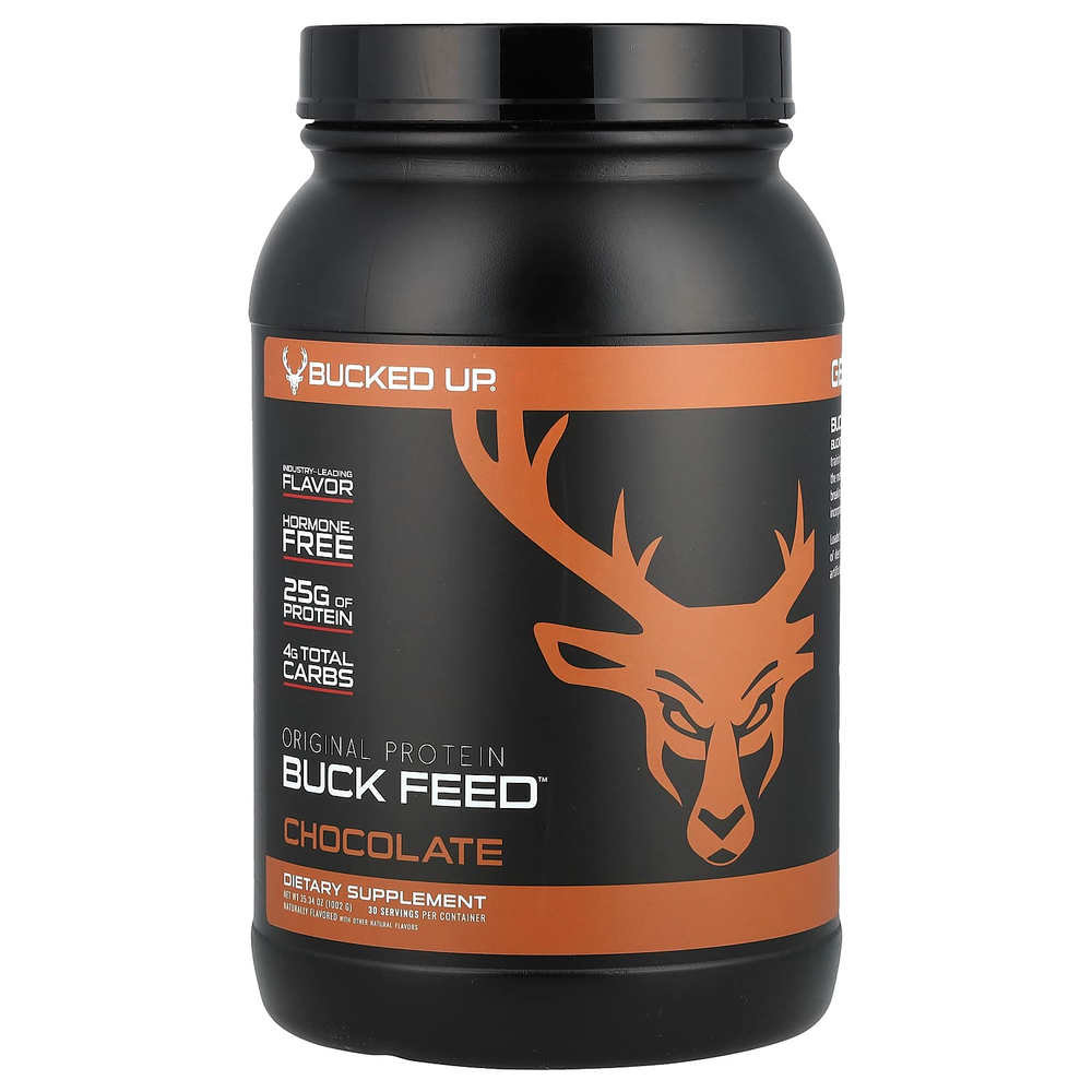 Bucked Up, Buck Feed ™, оригинальный протеин, шоколад, 1002 г (35,34 унции)