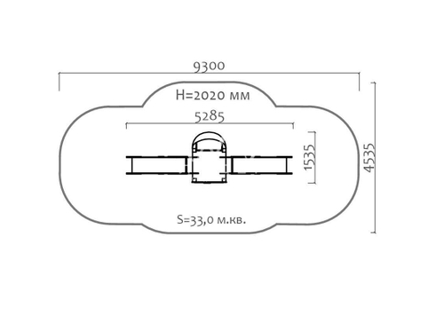Горка двойная “Слоненок” 08411