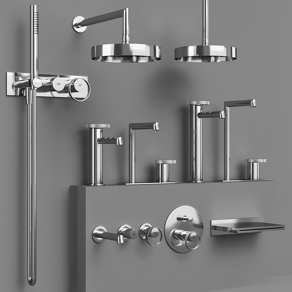 Смеситель для раковины Gessi Anello, без донного клапана, цвет Chrome