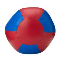 Медбол 3C146-K64, 4кг, иск.кожа, наполнитель резиновая крошка, диам. 21 см, маш сшивка, сине-красный