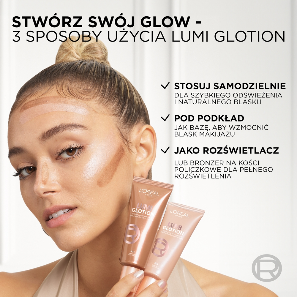 L’Oreal Paris Lumi Glotion - Кремовый осветляющий увлажняющий хайлайтер оттенок 901 Fair Glow, 40 ml