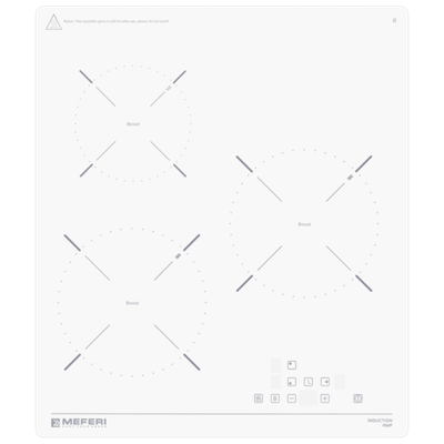 Индукционная варочная панель Meferi MIH453WH POWER