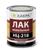 ЛАКРА Лак НЦ-218 мебельный 0,7кг (LAKRA)