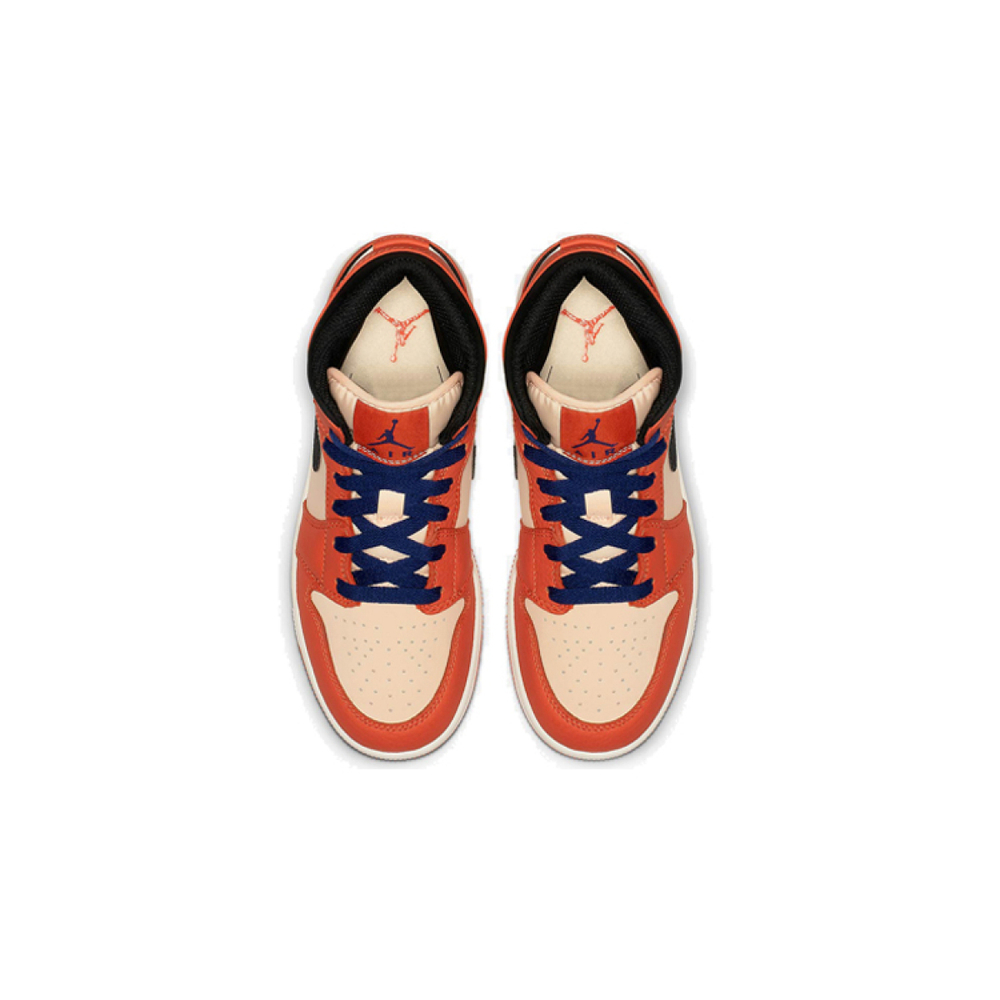 Кроссовки Air Jordan 1 Mid SE GS Team Orange