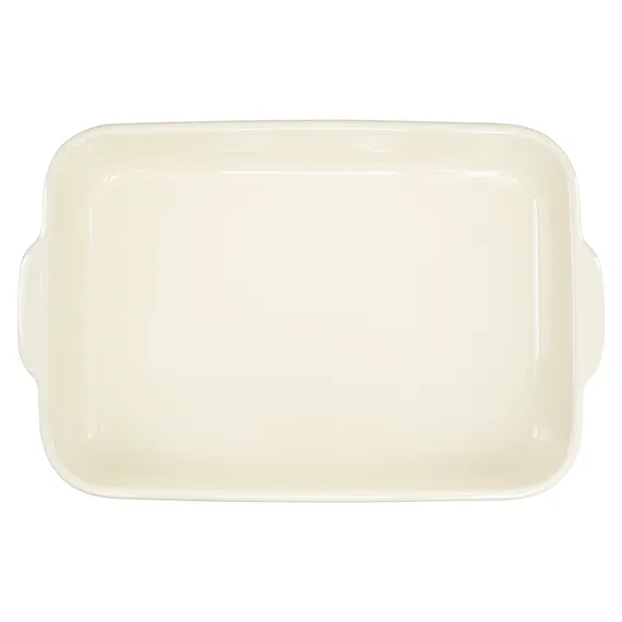 Блюдо для запекания birds of paradise, 42х27 см, кремовое