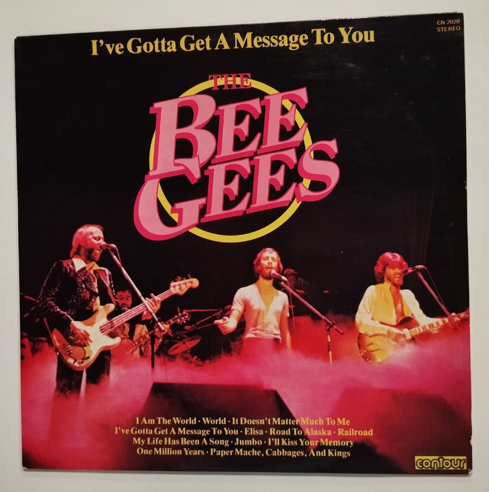 Винтажная виниловая пластинка LP The Bee Gees I have Gotta Get A Message To You (UK 1978)
