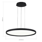 SL6015.403.01 Светильник подвесной ST-Luce Черный/Белый LED 1*45W 3000K-6000K SATELLITE