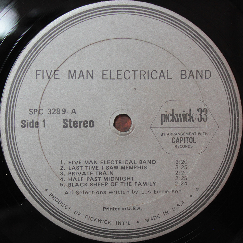 Five Man Electrical Band / Five Man Electrical Band (LP)