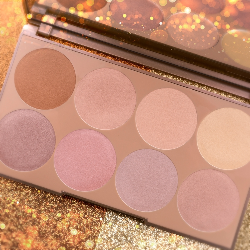 Luvia Cosmetics Prime Glow Vol. 1 - палитра хайлайтеров, 8× 3,3 g