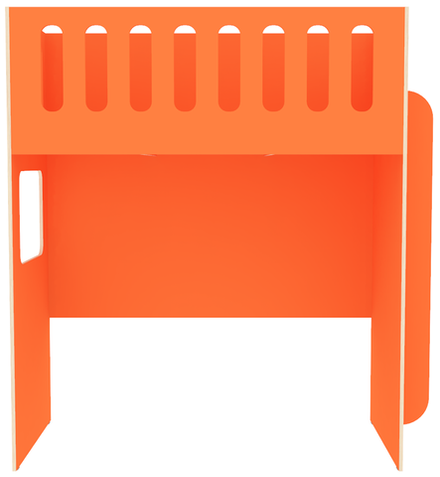 Кровать-чердак КарИВи с нишей ДС-27 80x180 Оранжевый