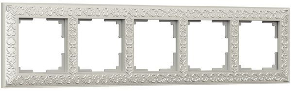 Рамка на 5 постов (жемчужный)