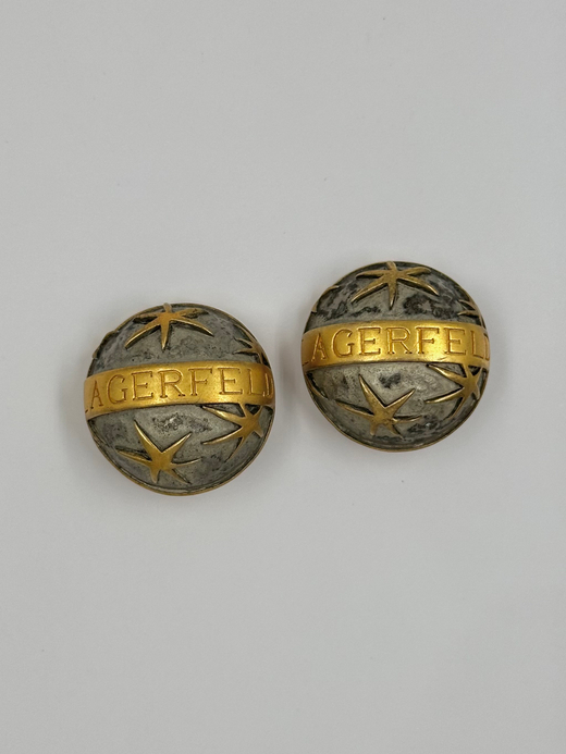 Клипсы биколор Karl Lagerfeld