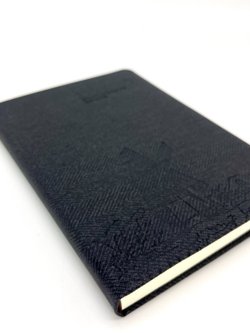 Блокнот 128 л А5 линейка мельница серый (7675-5)