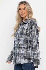 Рубашка хлопковая Шэрри (серо-синяя) Б14306-18М LT Collection